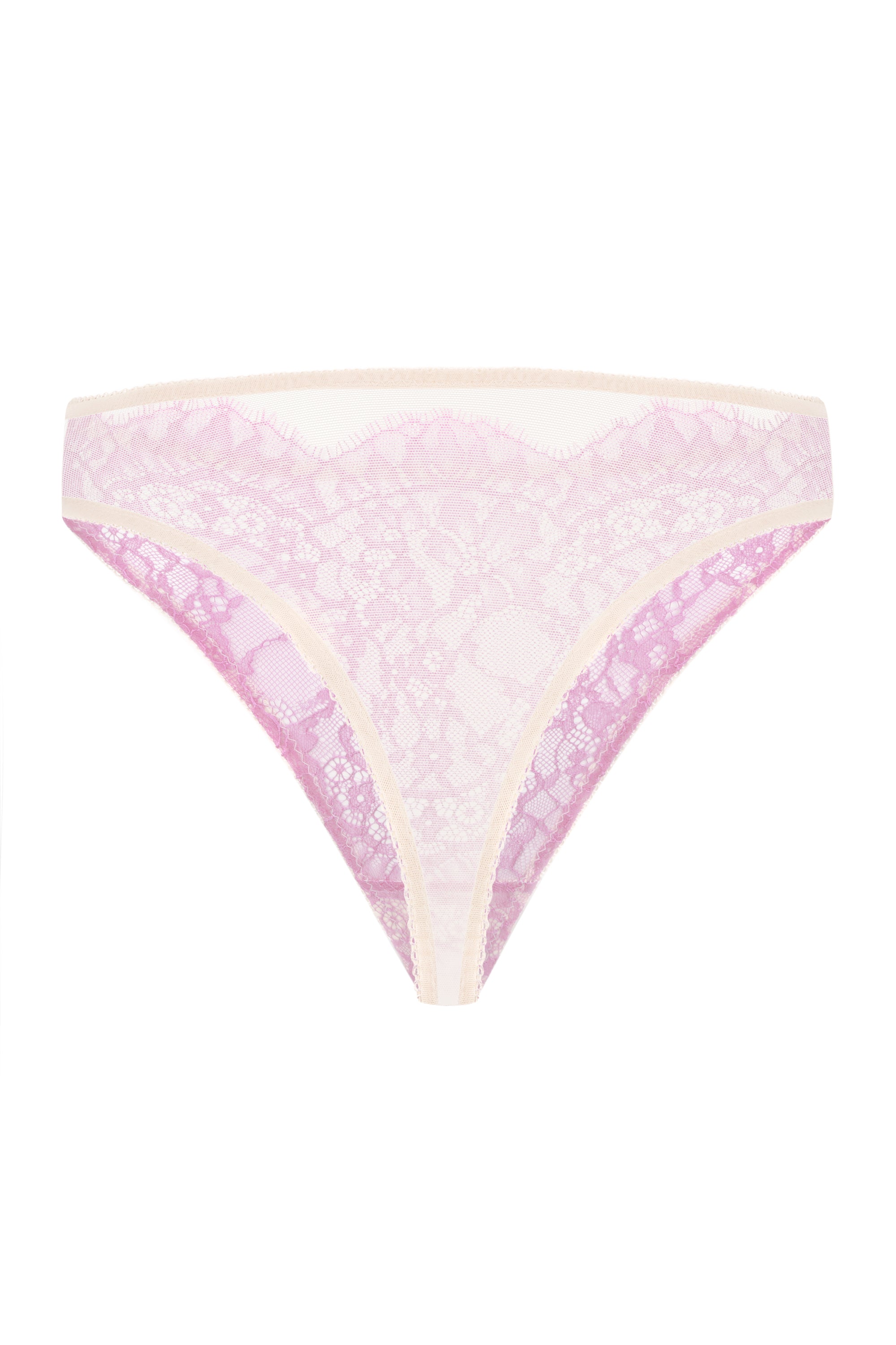 Berry high-rise thong