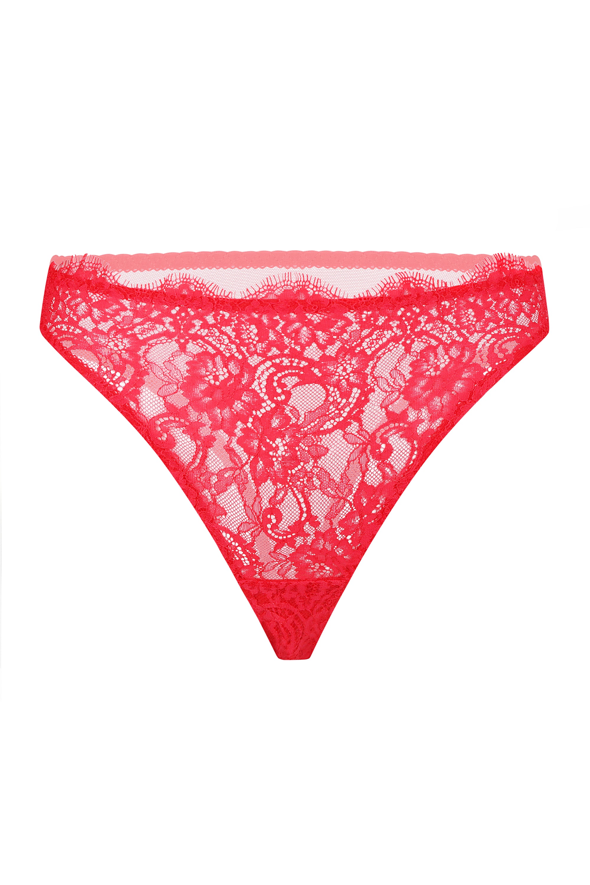 Red passion high-rise thong