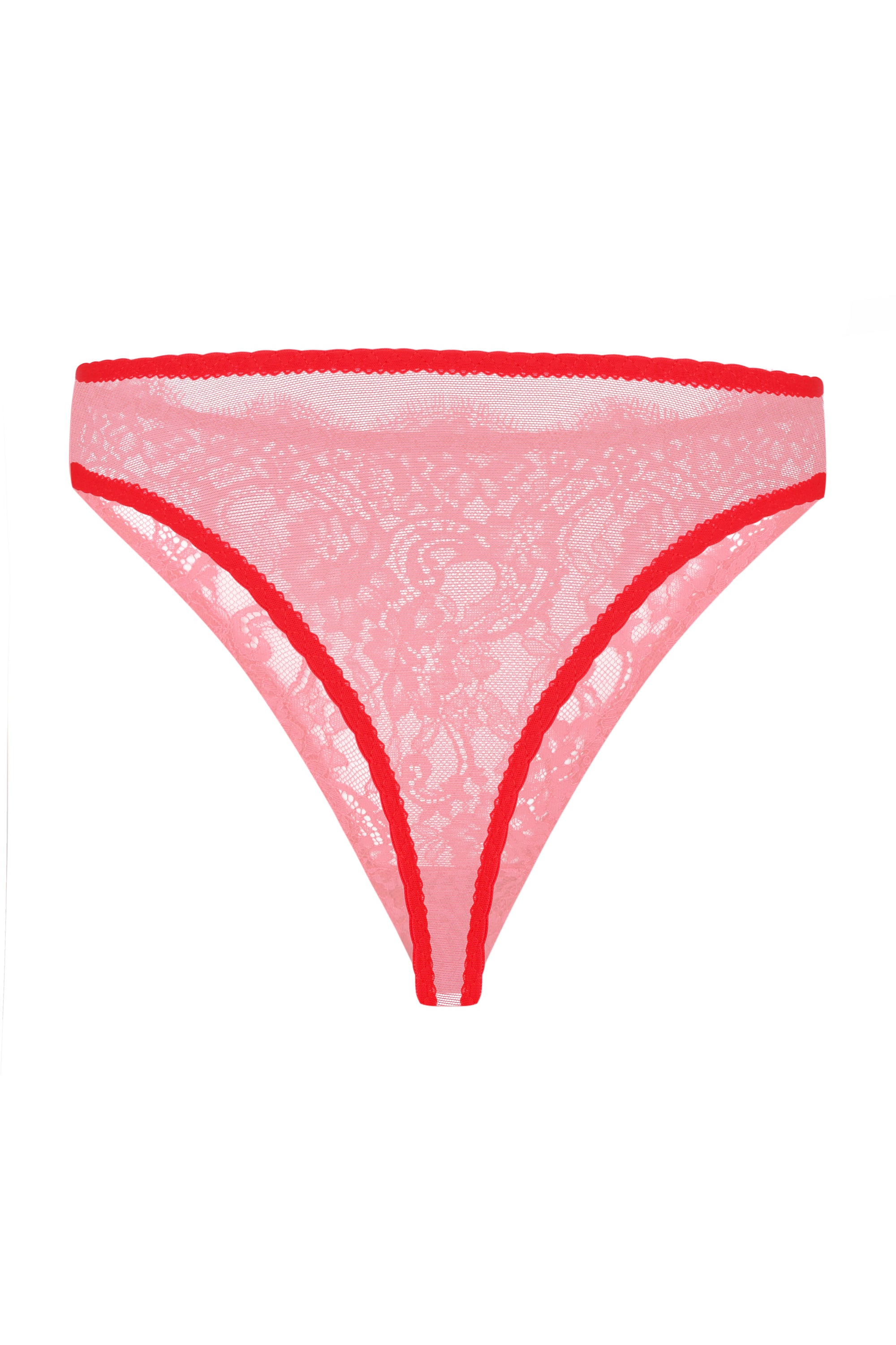 Red passion high-rise thong
